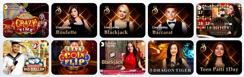 Juegos de casino en vivo MEEXBET CASINO